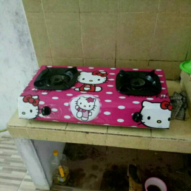 Stiker kompor 2 tungku jumbo