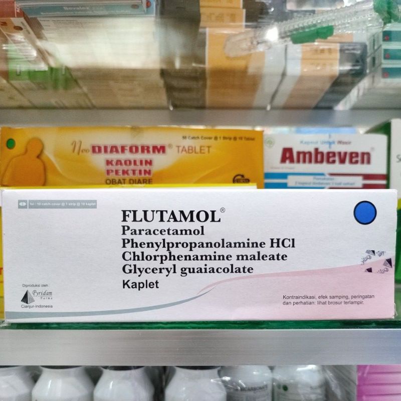 Flutamol per STRIP isi 10 Tablet - Obat Flu Batuk