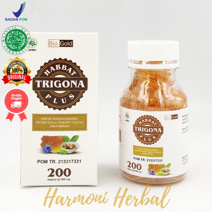 Kapsul Minyak Habbatussauda Habbasyi Trigona Oil Plus 4 in 1 Propolis Trigona 200