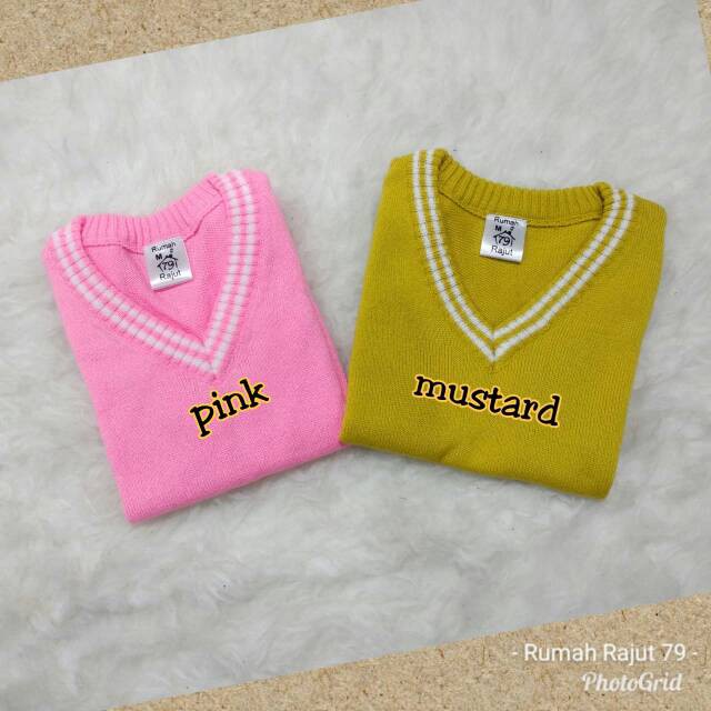 Rompi/vest rajut anak Size L