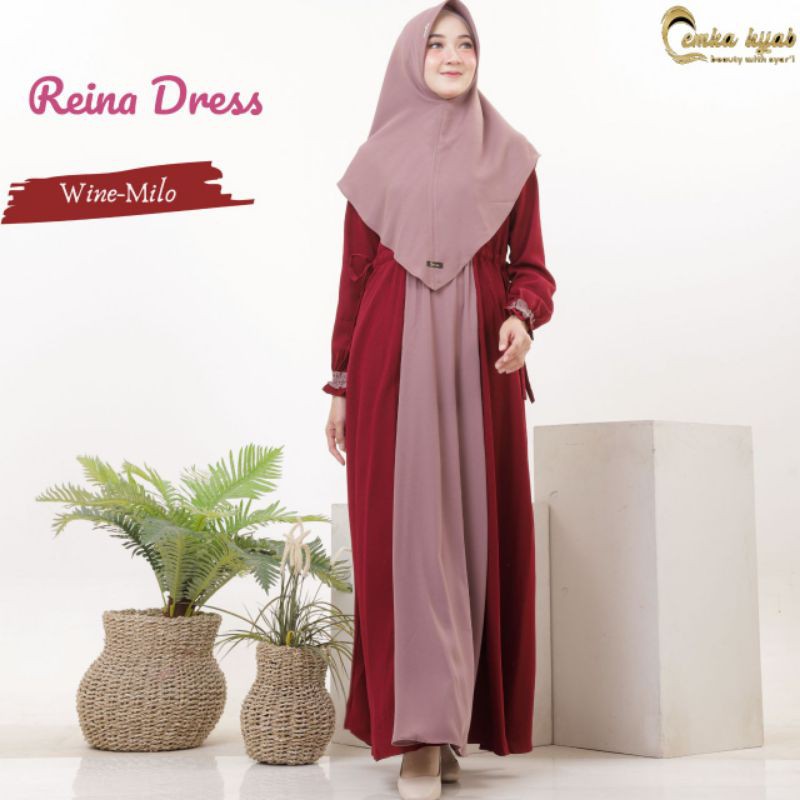 Emka Hijab Reina Drees Set Khimar