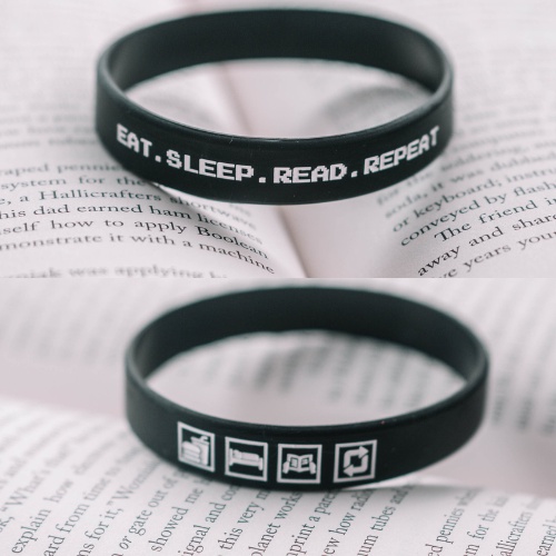 EAT - SLEEP - READ - REPEAT | Gelang karet silicone by Embracelet