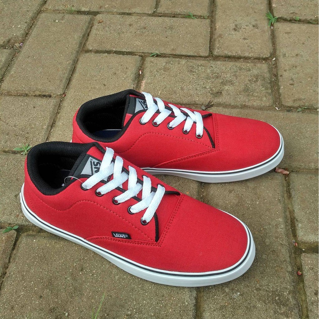 Bisa COD Sepatu Vans Authentic Era Merah Casual Sneakers