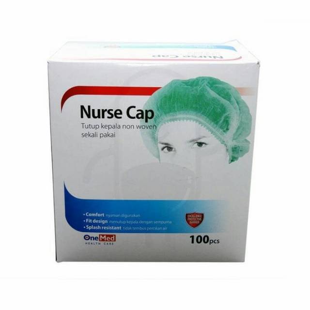 Nurse Cap / Pack Hair Cap Hair Net Penutup kepala Gojek - hijau