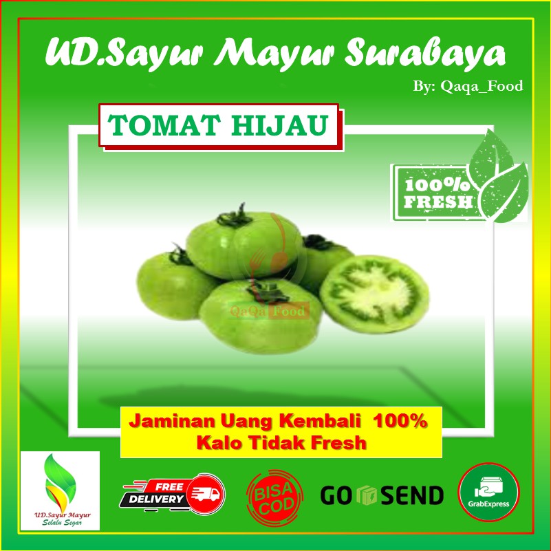 

Tomat Hijau segar fresh sayur sayuran segar murah berkwalitas 250 Gram - UD026