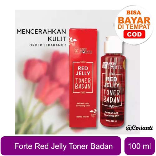 SYB Forte Toner Badan Red Jelly 100 ml | Toner Putih | Toner Tubuh (✔BPOM)