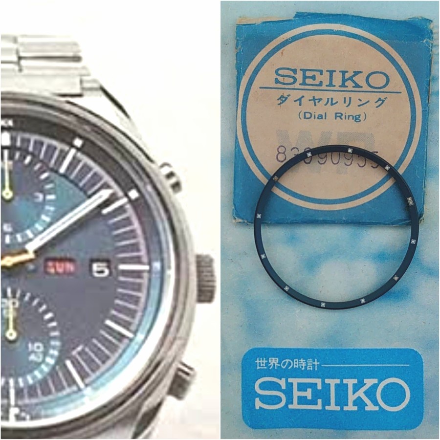 Chapter/Dial Ring Biru Seiko Jumbo 6138-3000/3002/3003/3005/3009