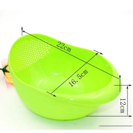 Wadah Cuci Beras Buah Sayur Saringan Wadah Baskom Serbaguna / Multifunction Bowl