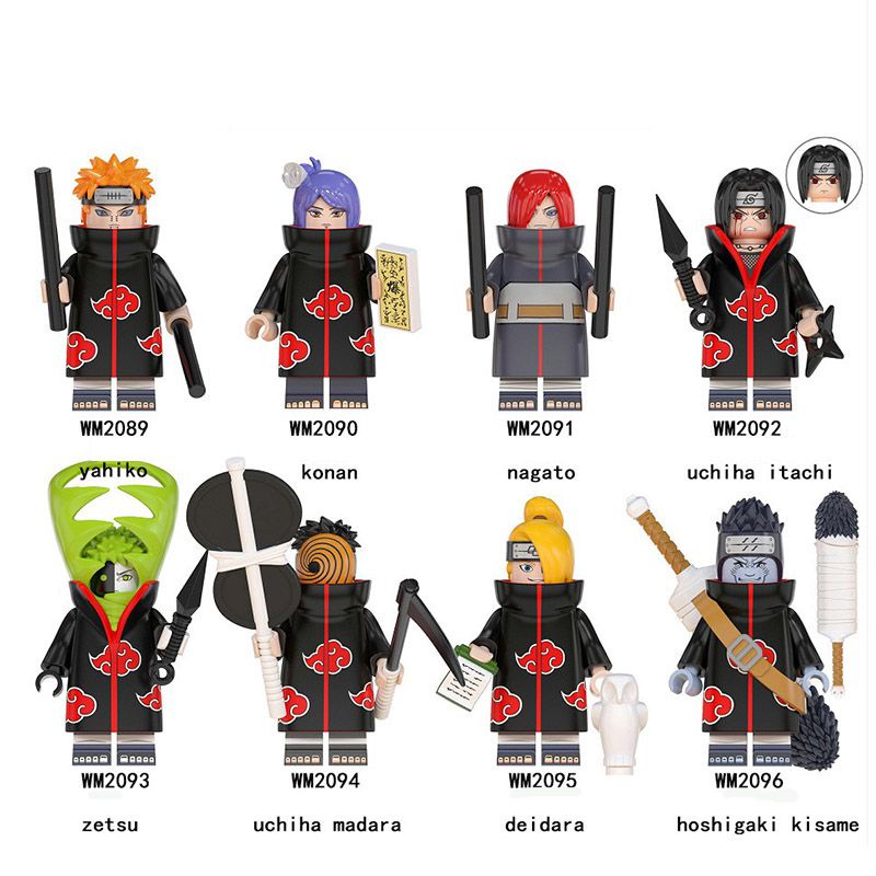 Aneka Gaya Naruto Bangunan Anak Blok Minifigures Edukasi Mainan Baru