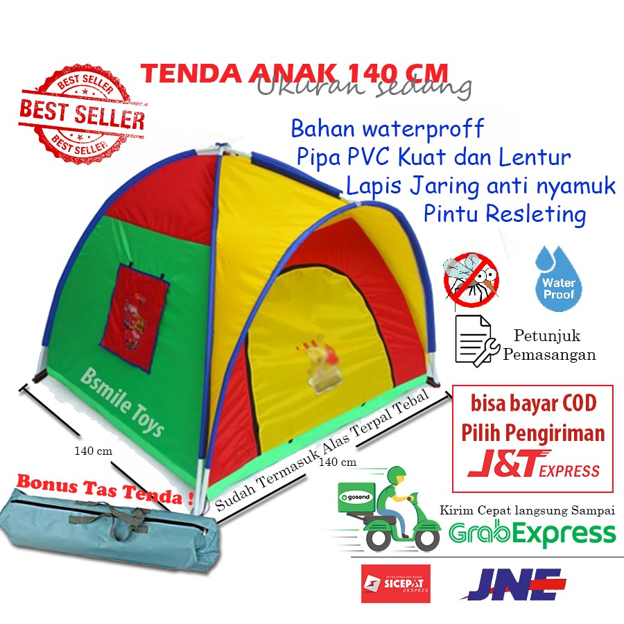 Tenda Camping Anak 140x140 Cm Shopee Indonesia