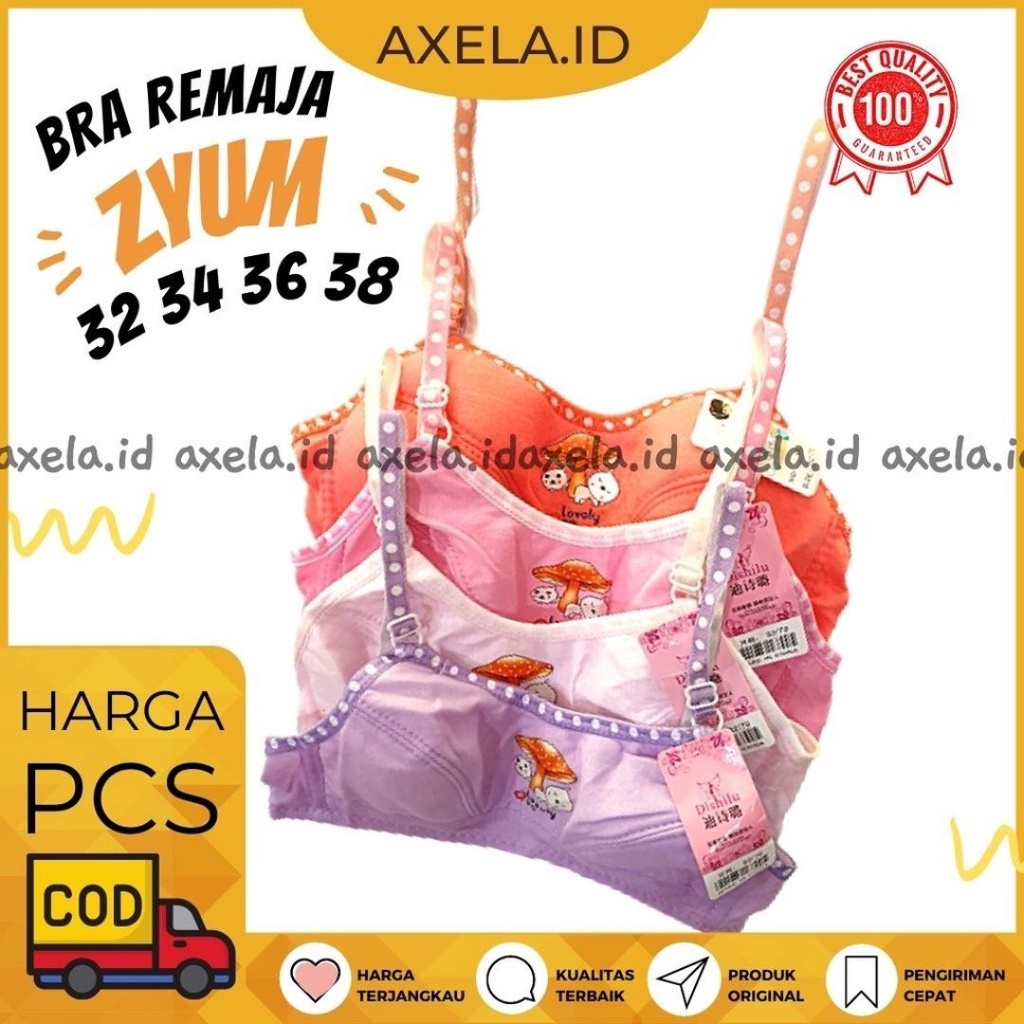 SPECIALPRICE  BRA ABG POLOS MURAH BERKUALITAS BH ANAK ABG BH ANAK REMAJA TANPA KAWAT ZYUM - AXELA