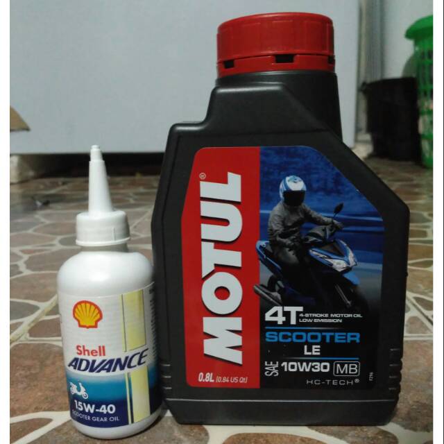 Paket OLI MESIN  (MOTUL+SHELL) for all motor matic
