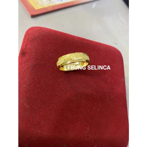 cincin pasir emas muda,cincin berlapis emas 24k tidak mudah luntur,cincin perhiasan mirip mas asli.