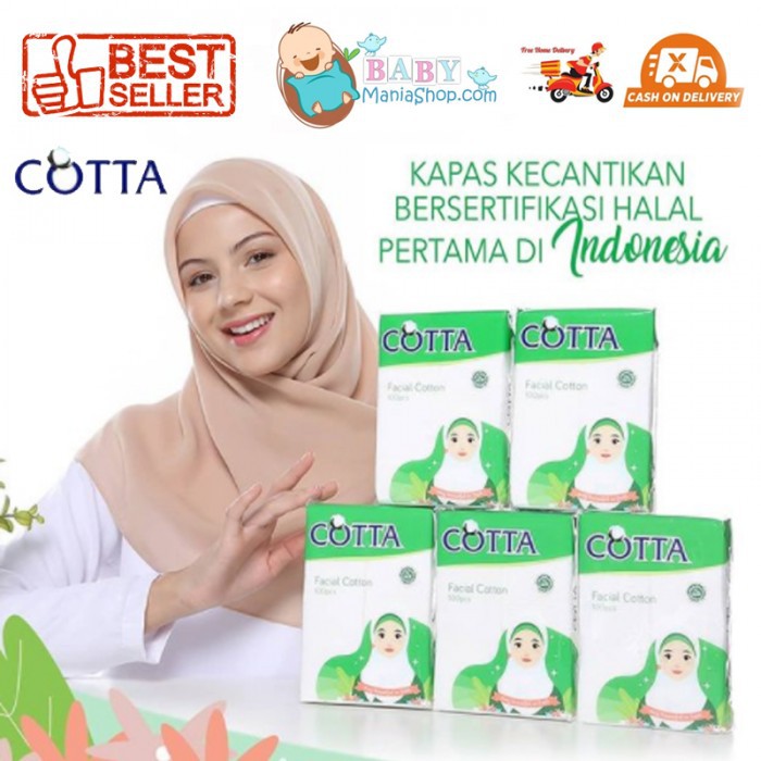 Cotta Kapas Kecantikan 70pcs 100 pcs Facial Cotton Halal Kapas Wajah Kapas Pembersih Make Up