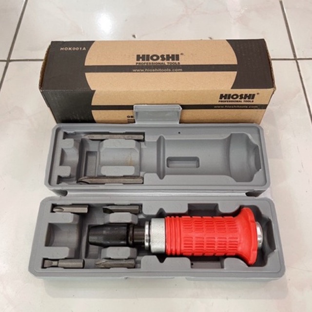 Obeng Ketok 7 Pcs Hioshi / Drei Gedok Impact Driver Set 7 Pcs