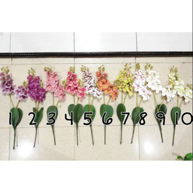 Bunga Anggrek Latex [Semi Latex] Anggrek Artificial Orchid Latex anggrek hias