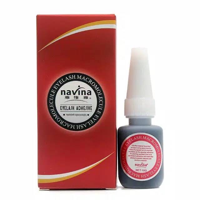 NAVINA blue red 10g eyelash extension glue Blue navina Red navina lem bulu mata extension