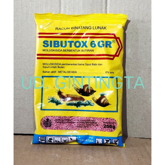 SIBUTOX 6 GR®/250 gram/MOLUSKISIDA/METALDEHIDA 6%