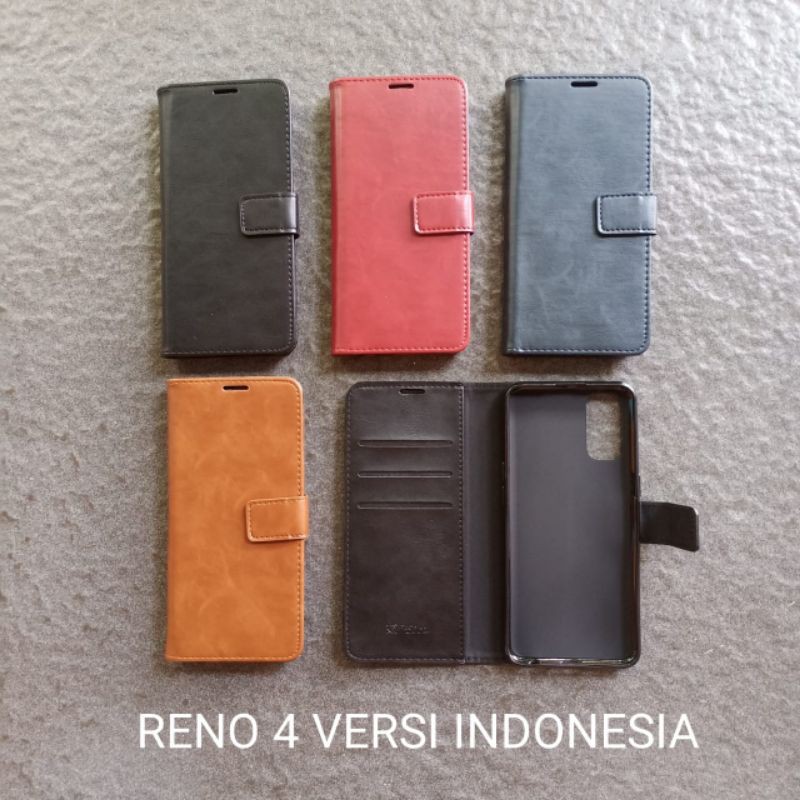 flip case Oppo reno 4 Versi Indonesia . reno 4 Pro Versi Indonesia flipsell flipcase flipcover