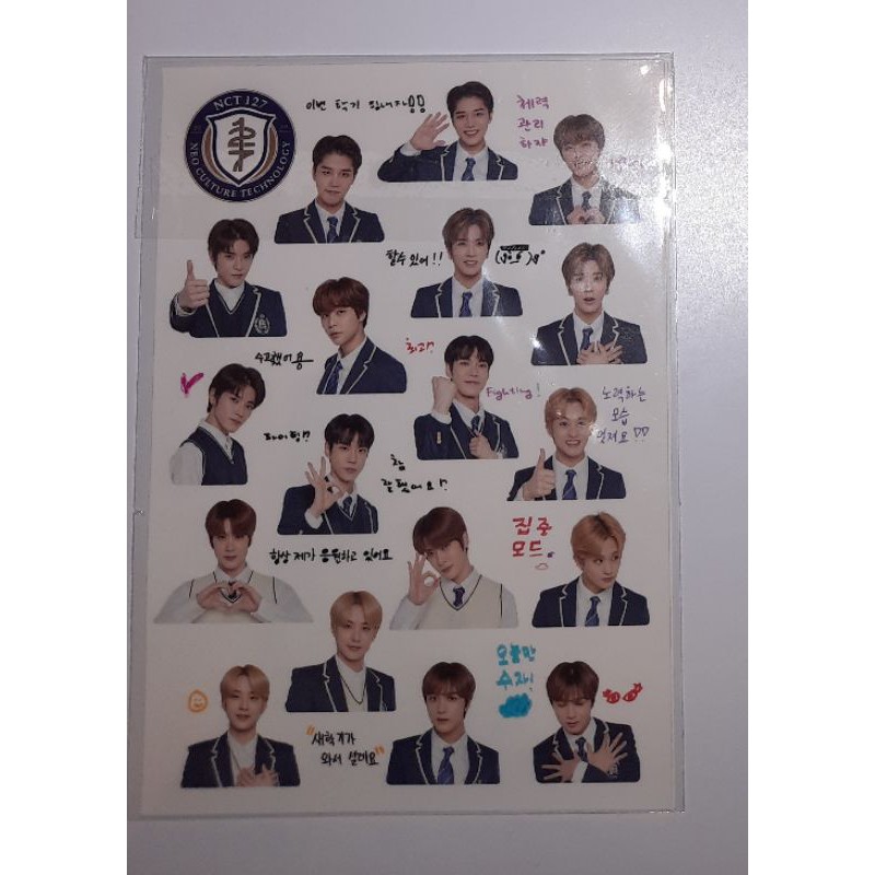 NCT 127 Back to School Sticker (2pc)