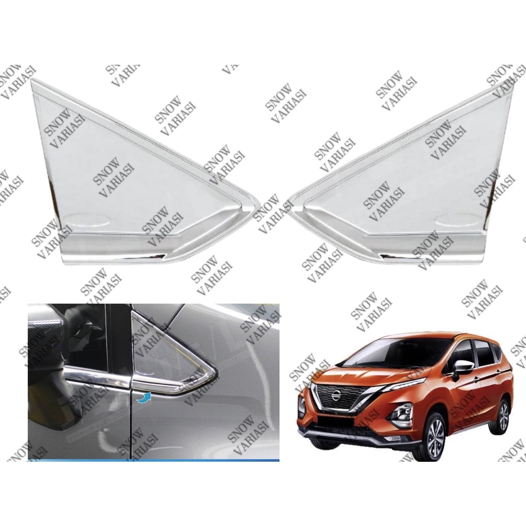 List Kaca Samping Segitiga Nissan All New Livina 2019 2022 Chrome