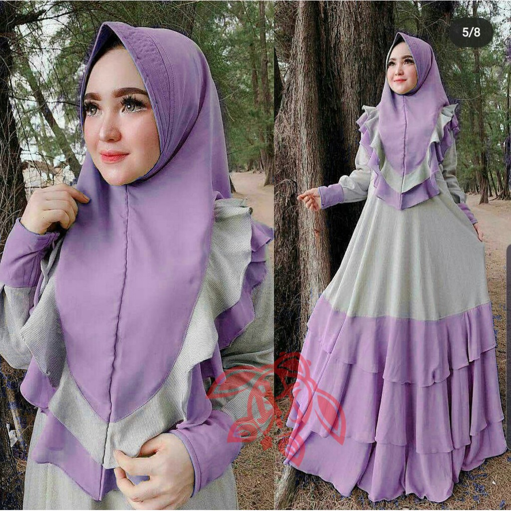 COD ✔ SYARI MAURAS / MAXI DRESS MAURAS / PAKAIAN MUSLIM WANITA / PAKAIAN HIJAB