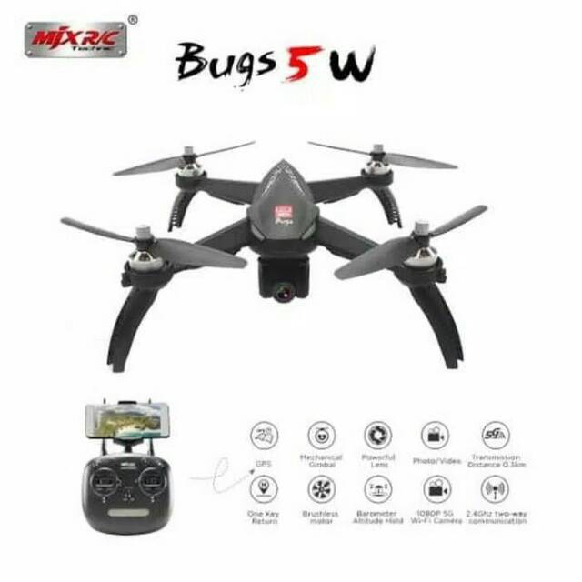 Mjx Rc Drone Bugs 5W 1080P 5G Fpv Camera Gps