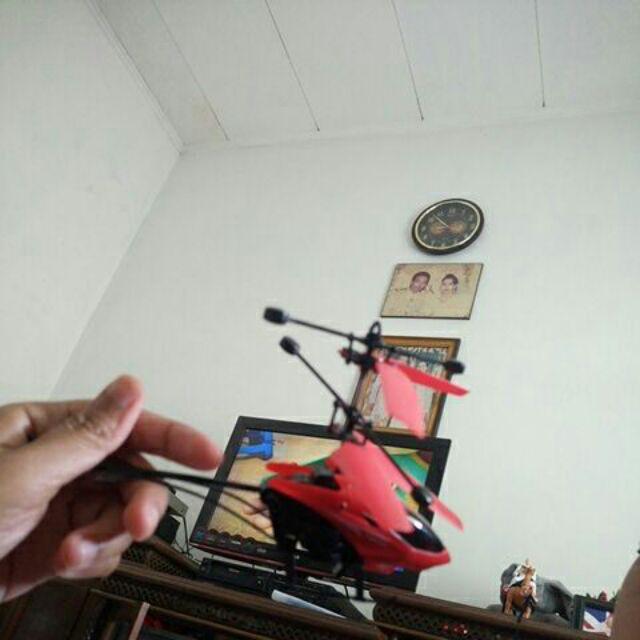 Helikopte   r sensor terbang Flying heli helicopter Toy