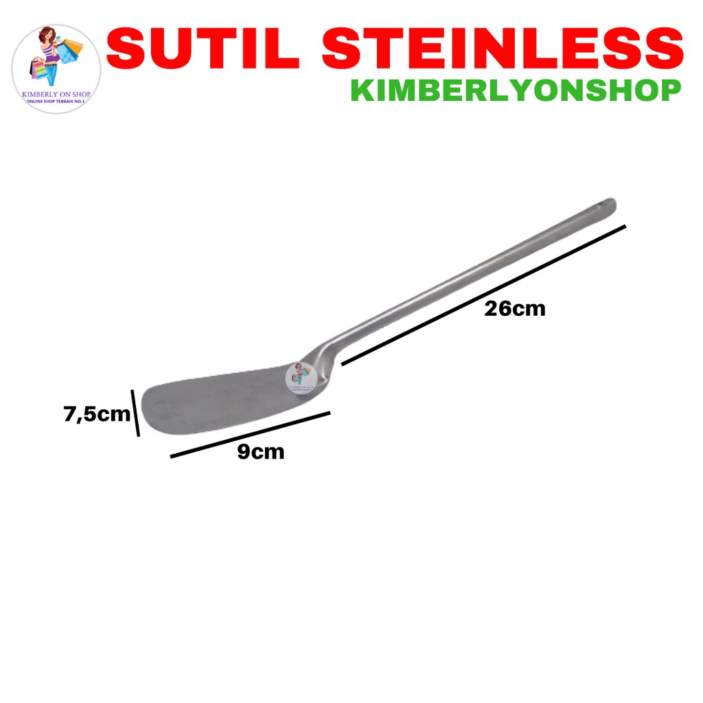 Kimberlyonshop Spatula Stainless Steel Sutil Sodet Stainless