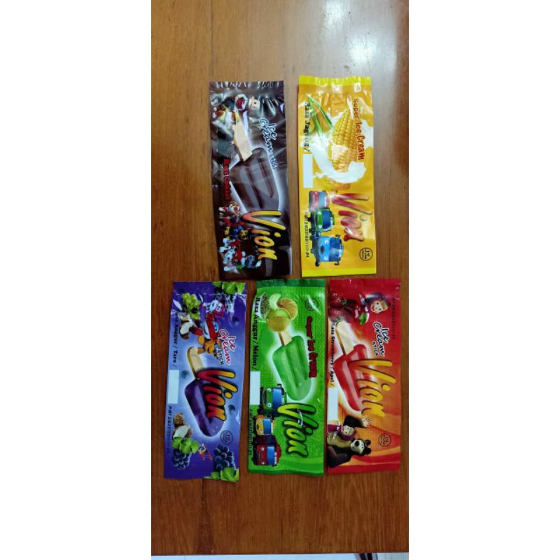 

kemasan Vion|Kemasan Es krim|kemasan es loly|Plastik es krim|Bungkus es|kemasan jagung