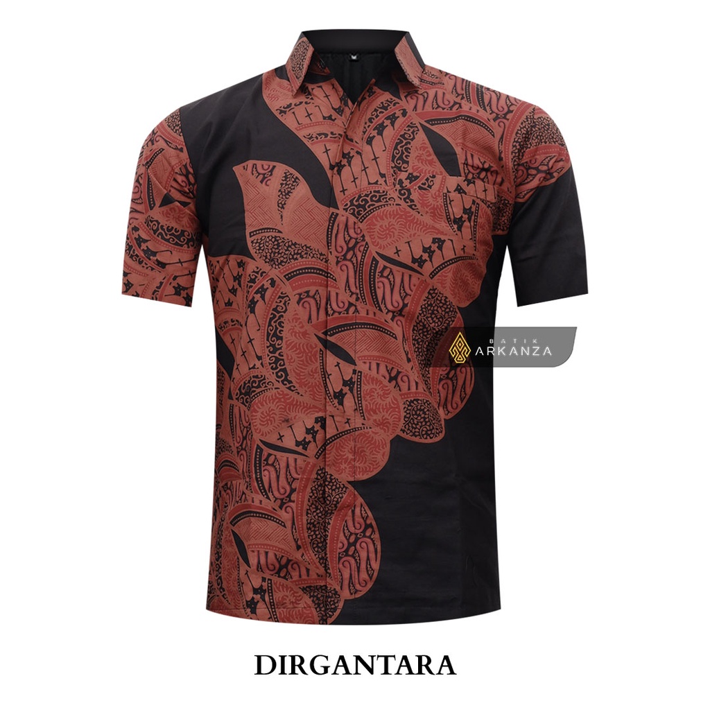 BATIK ARKANZA Motif DIRGANTARA Kemeja Batik Pria Lengan Panjang