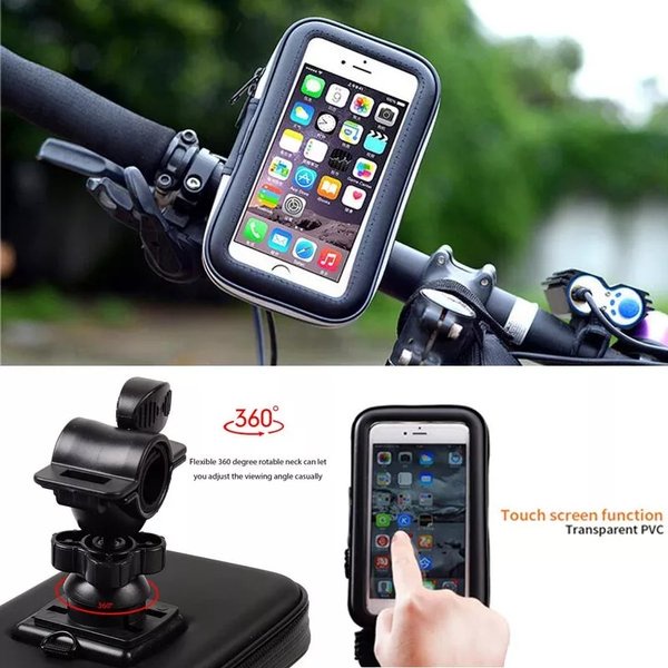 Holder Anti Air Universal 6,3&quot; Holder GPS Sepeda Motor Stang Anti Air Dudukan Hp Handphone