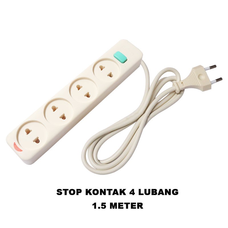 Kabel Oler Olor Koler Listrik Sambungan Perpanjangan panjang 1.5M 3M isi Stop Kontak 2 3 4 5 Lubang dengan Saklar Tombol on off dan di lengkapi lampu indikator