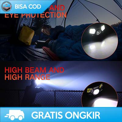 SENTER HEADLAMP CHARGER LED OUTDOOR TAFFLED XPE+COB 10000 LUMENS MURAH