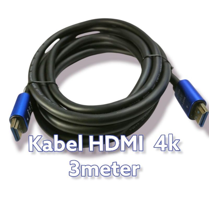 kabel HDMI 3m suport 4k original nippontec HDTV 4k 2k resolusi full hd 1080 KABEL HDMI VER 2.0 3MTER