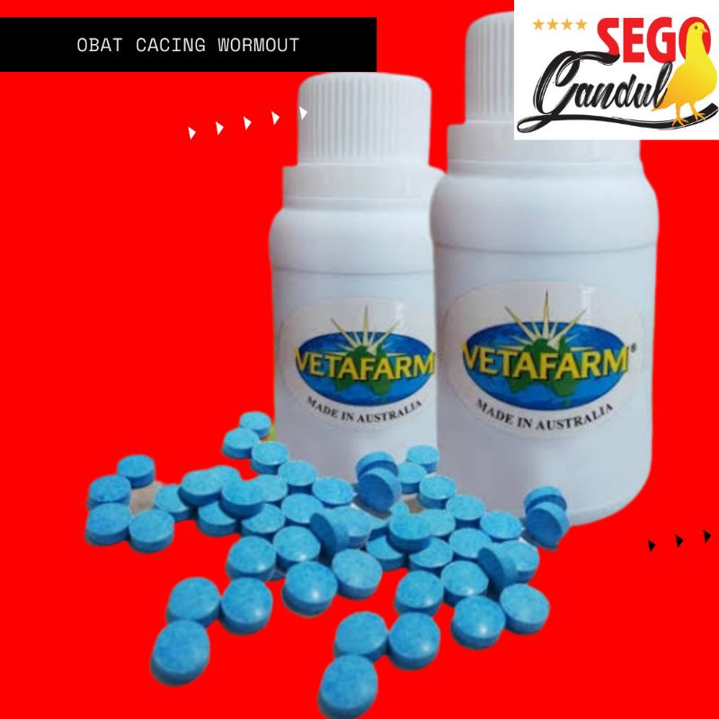 Obat Cacing Burung Merpati Wormout Vetafarm