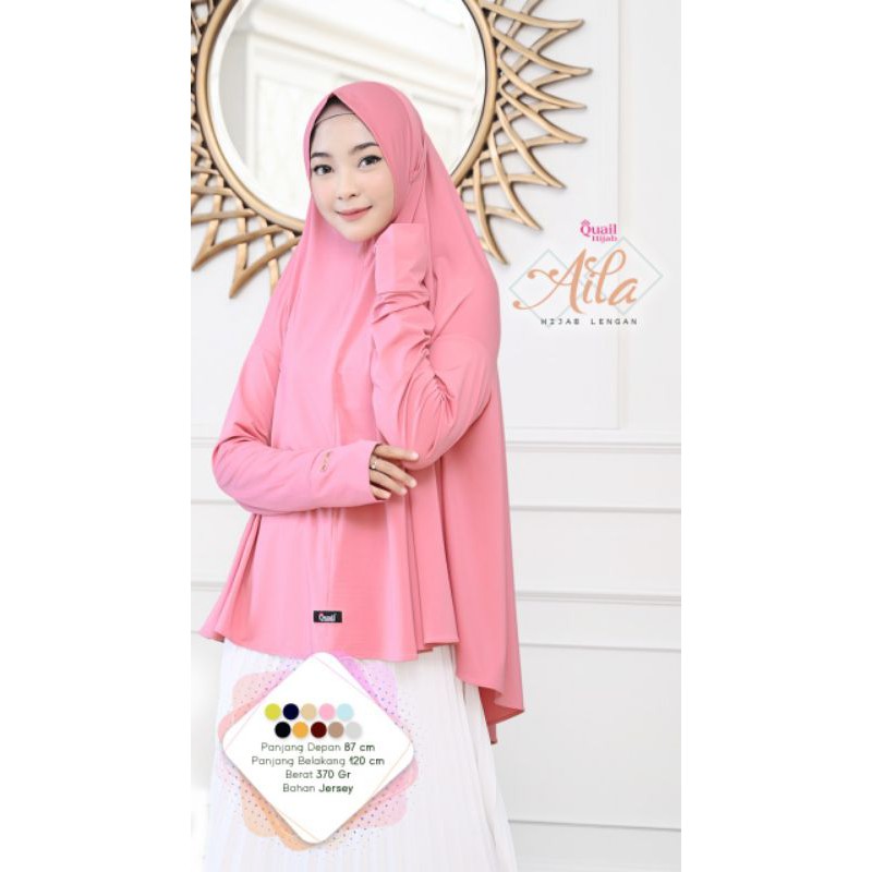 Jilbab Lengan Instan Quail model AILA