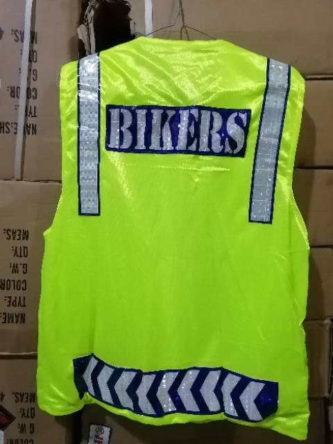 Rompi motor model polisi club biker grab gojek / rompi motor club /