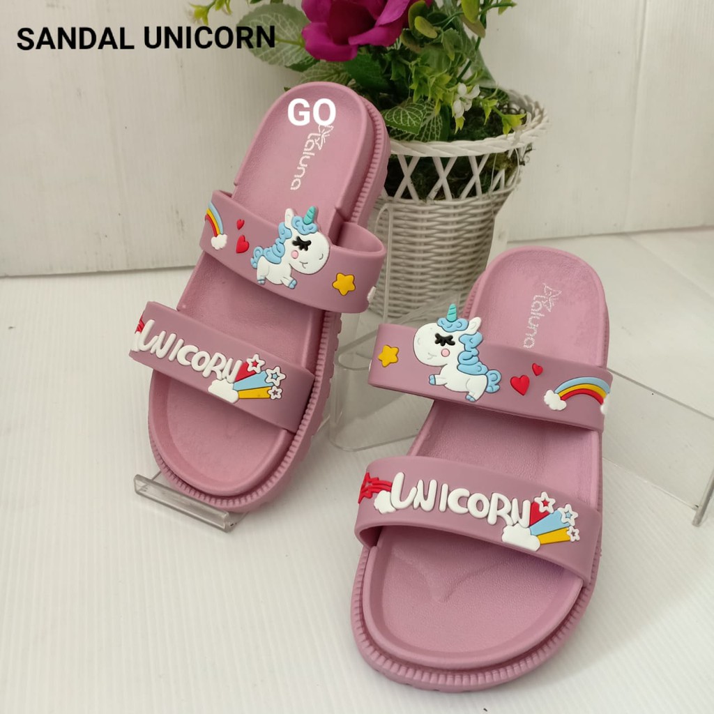 gos SANDAL TALI UNICORN Anak Sandal Anak Perempuan Selop Tali