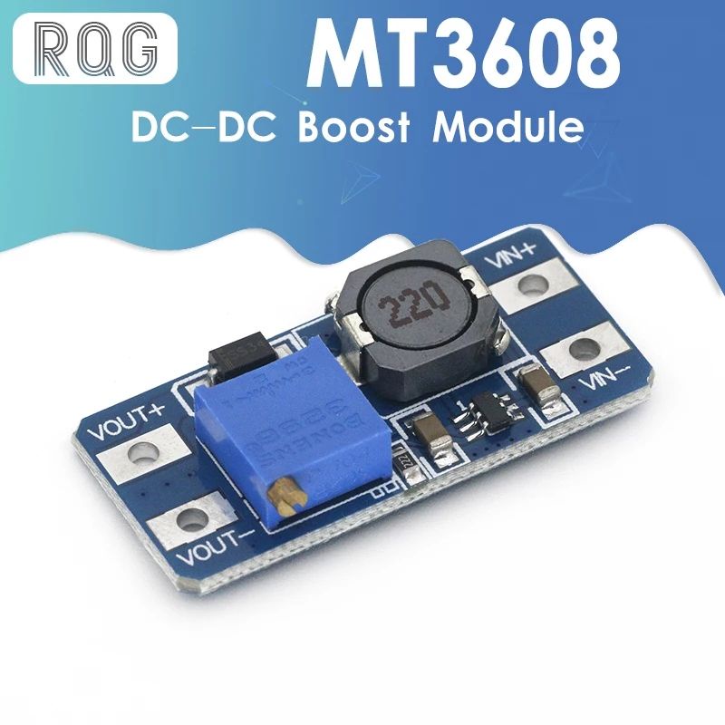 MT3608 2A DC-DC ADJUSTABLE STEP UP BOOST VOLTAGE REGULATOR POWER SUPPLY / PENINGGI TEGANGAN 28V MAX