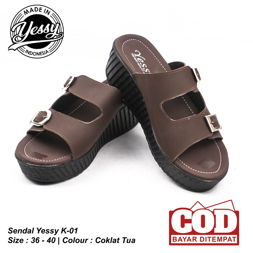 SENDAL WANITA YESSY K-01 // SENDAL SLOP // SENDAL TERBARU