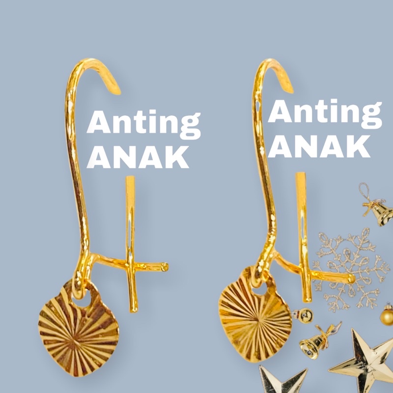 anting anak //perhiasan  pengganti emas untuk anak//anting