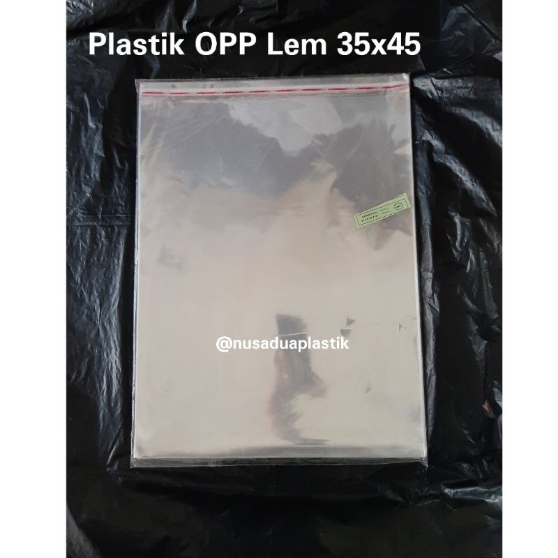 Plastik Lem OPP 35x45 besar pembungkus baju snack