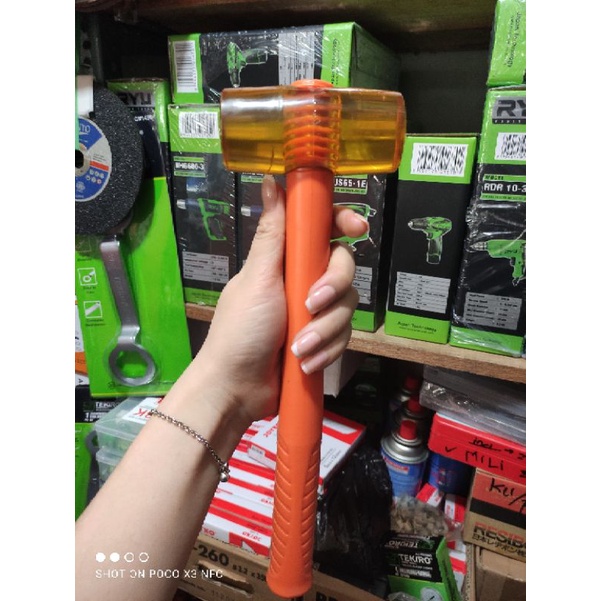 palu karet /tokol karet palu keramik orange