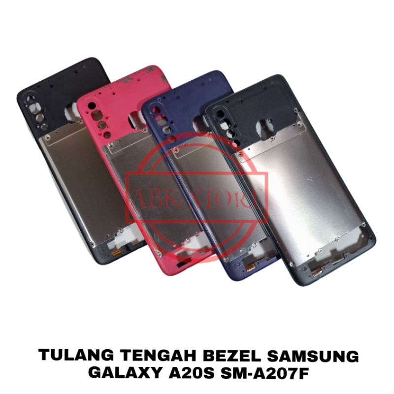 TULANG TENGAH BEZEL BAZEL - RANGKA TUTUP MESIN SAMSUNG GALAXY A20S SM-A207F