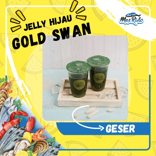 

Cincau Hijau Gold Swan Lembut Segar Fresh Kemasan Cup Premium Murah