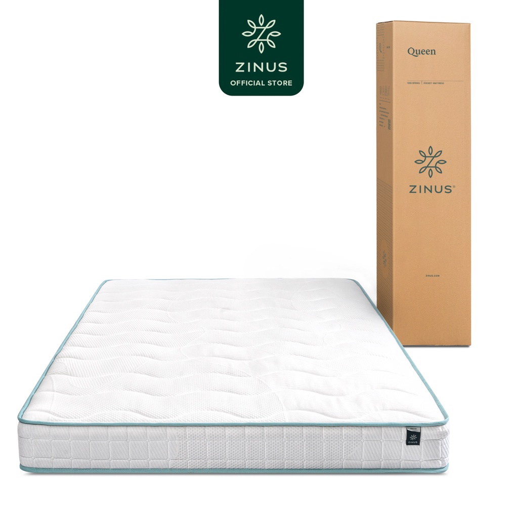 Jual Zinus Kasur Spring Bed / Premium Soft Cover / Mattress in a Box