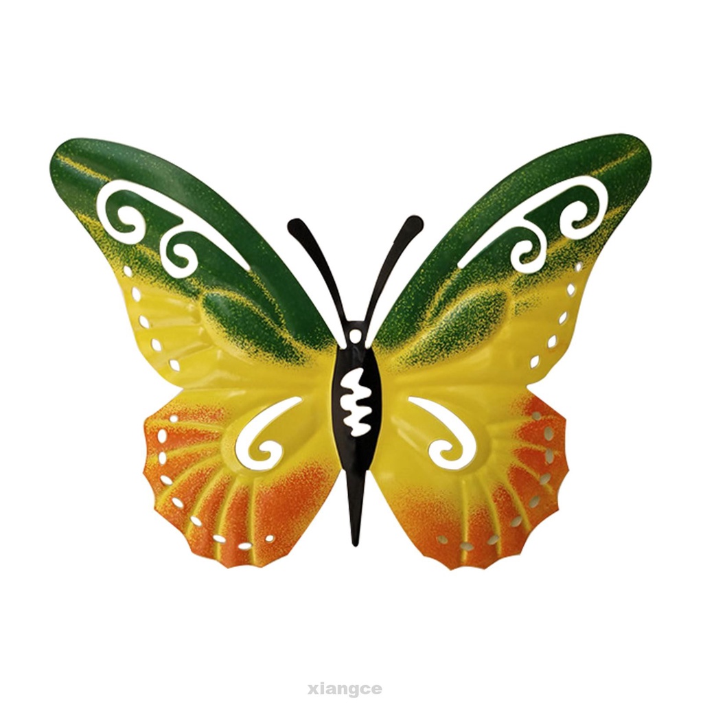 Download Home Living Room 3d Wall Art Indoor Outdoor Colorful Life Like Metal Butterfly Shopee Indonesia