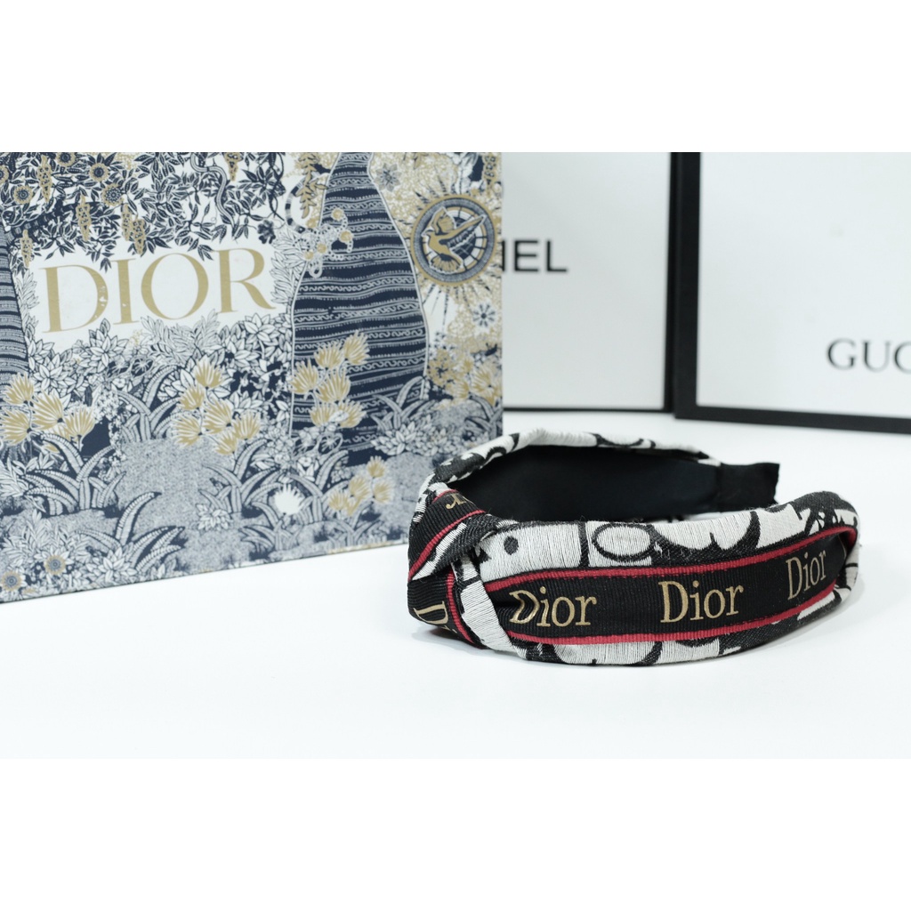 Bando Nagita Model Terbaru Dior Warna Putih Hitam Bandana Branded Korea Dewasa Import Premium Qualit