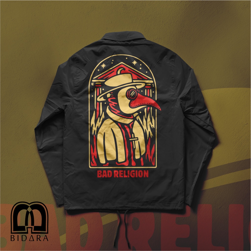 BIDARA Jaket Coach Premium Bad Religion / Jaket Coach
